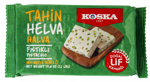 Koska Pistachio Tahina Halva 500 g-FISTIKLI HELVA