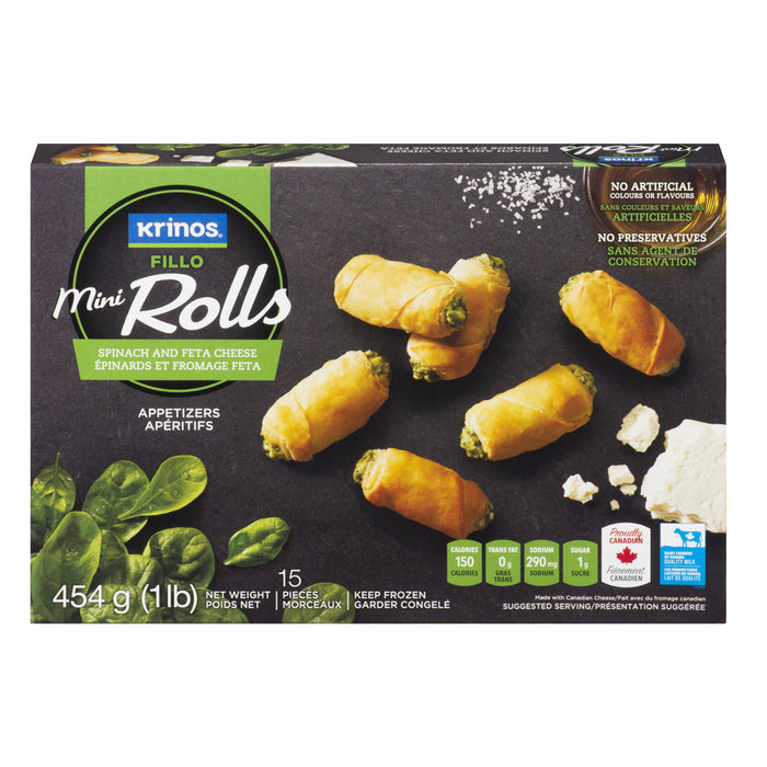 Krinos Mini Rolls Feta & Spinash