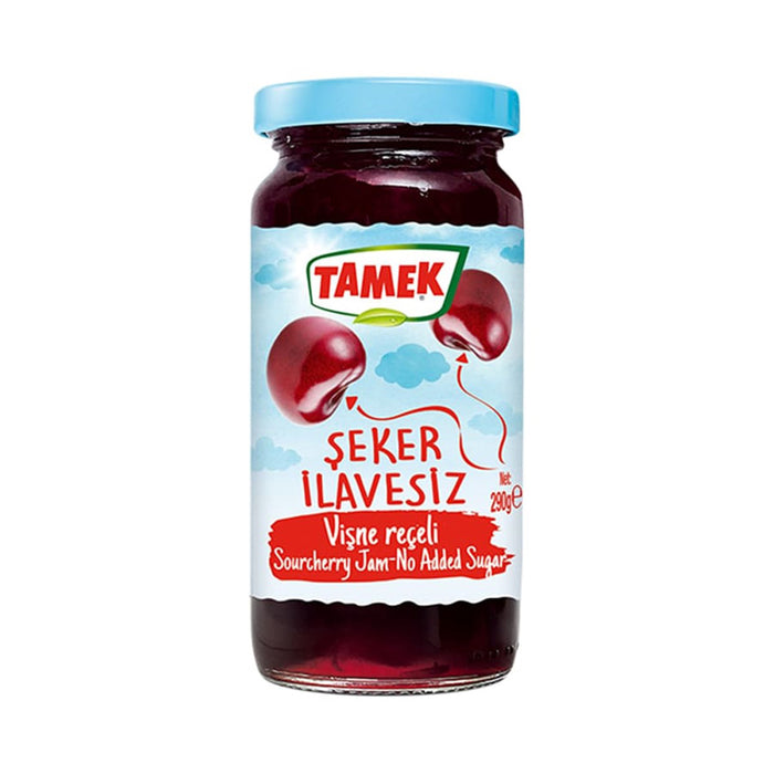 Tamek Sugar Free Sour Cherries Jam-SEKER ILAVESI VISNE RECELI
