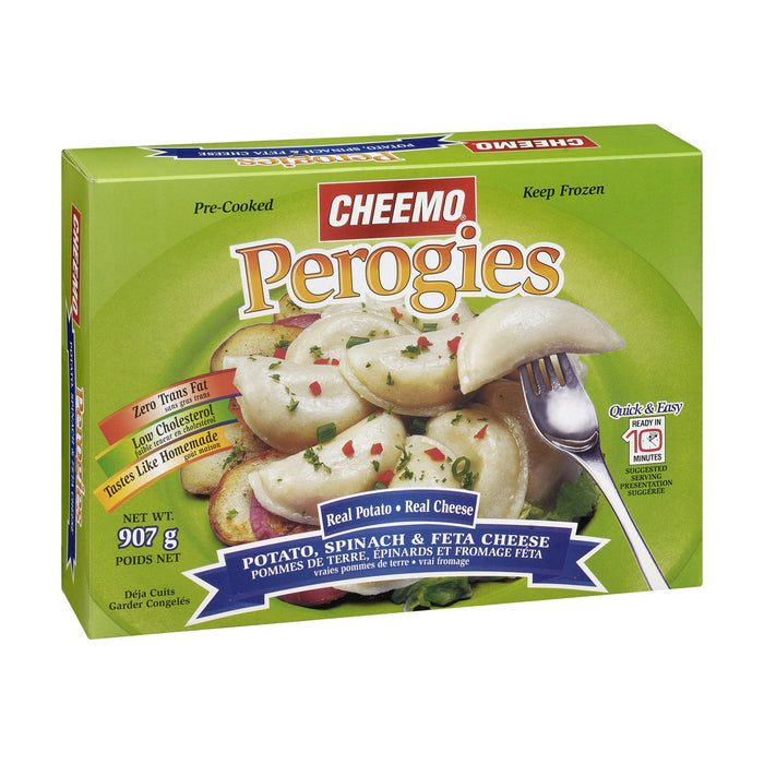 Cheemo Perogies Patato Spinach Feta 907g
