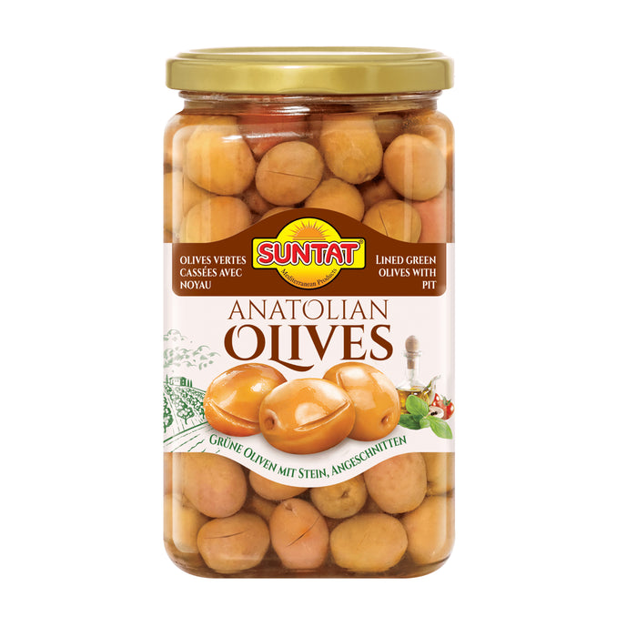 Suntat Broken Green Olives-KIRIK YESIL ZEYTIN
