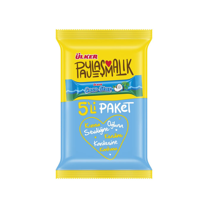 Ulker Cocostar Bar Coated With Milk Chocolate 5 Pcs 125 g