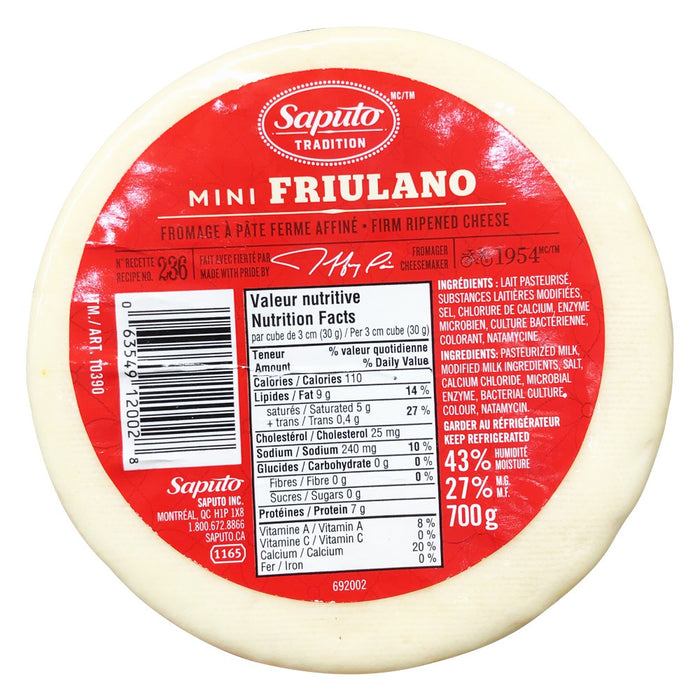 Saputo Mini Friulano Cheese