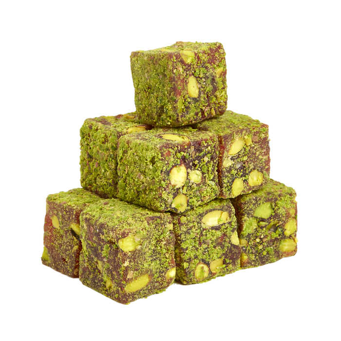 Lokum Pomegranate Pistachio Powder-NARLI FISTIK KAPLI LOKUM