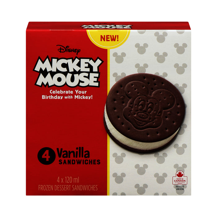 Mickey Mouse Vanilla Sandwiches 4x120ml