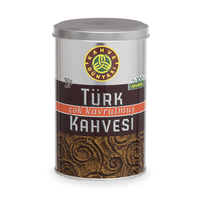 Kahve Dunyasi Extra roasted Turk Coffee 250g-COK KAVRULMUS TURK KAHVESI