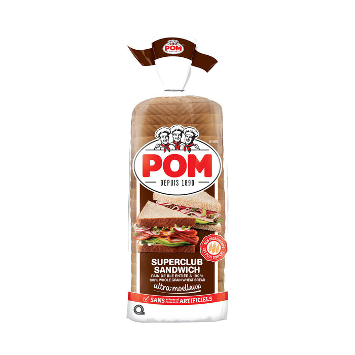 Pom Superclub Sandwich Whole Wheat