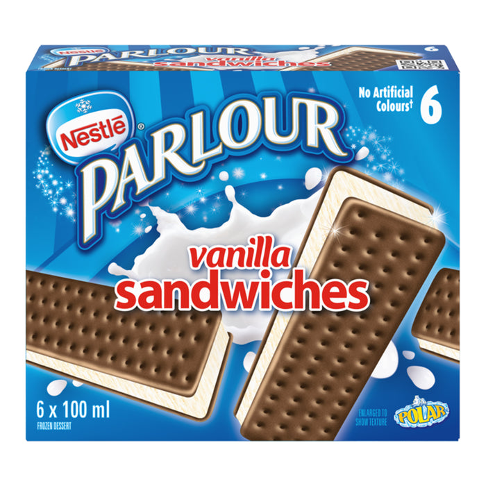 Nestle Parlour Sandwichs Vanilla 6x100ml