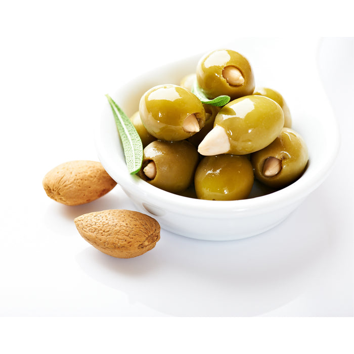 Stuffed Green Olives with almond