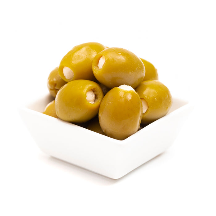 Stuffed Green Olives with Garlic