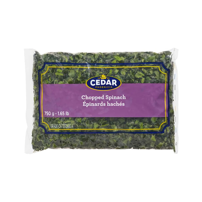 Cedar Chopped spinach 750g