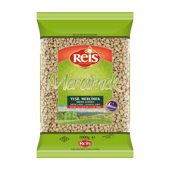 Reis Green Lentils 1000g-YESIL MERCIMEK