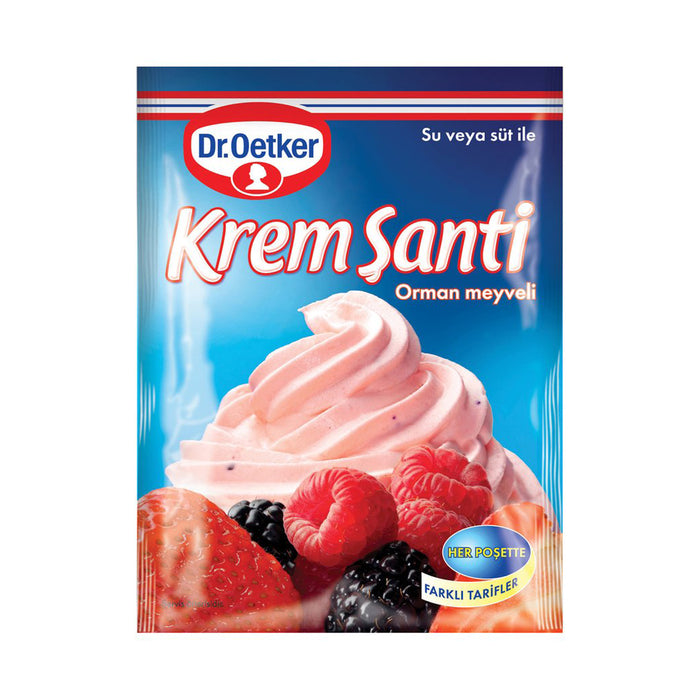Dr Oetker Fruits Whipped Cream - ORMAN MEYVELI KREM SANTI