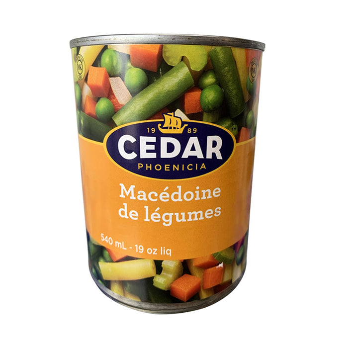 Cedar vegetables macedoine