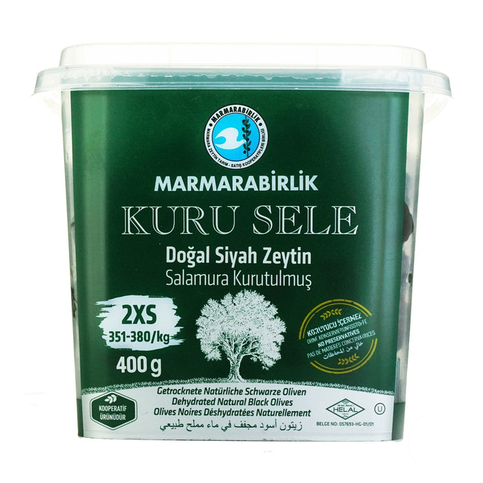 Marmarabirlik Dehydrated Black Olives 400g-KURU SELE ZEYTIN