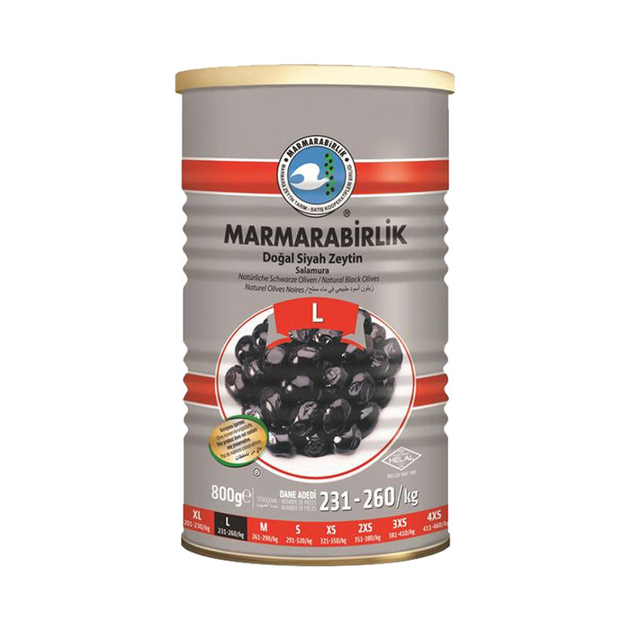 Marmarabirlik Hiper Black Olives 800g-HIPER ZEYTIN L 800G