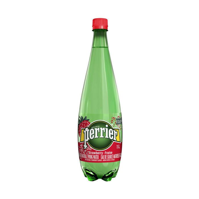 Eau minérale gazéifiée Perrier Fraise 1L