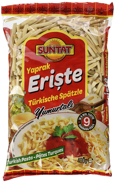 Suntat Turkish Noodles 400 g-YUMURTALI ERISTE