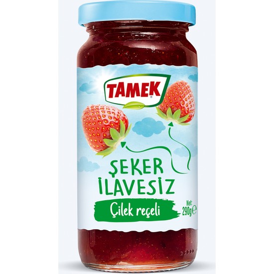 Tamek Sugar Free Strawberry Jam-SEKER ILAVESI CILEK RECELI