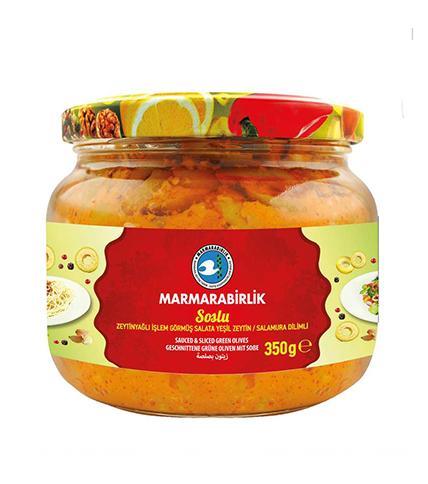 MARMARABIRLIK Sauced Olives 350G-SOSLU ZEYTIN